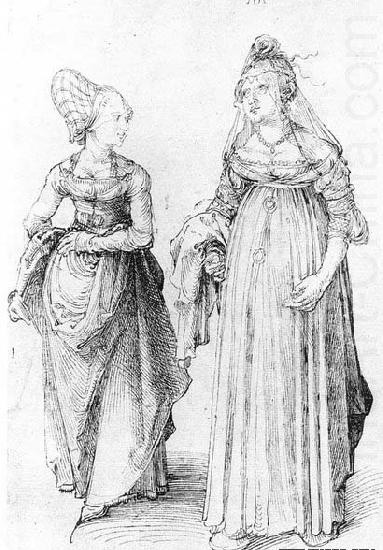 Nuremberg and Venetian Women, Albrecht Durer